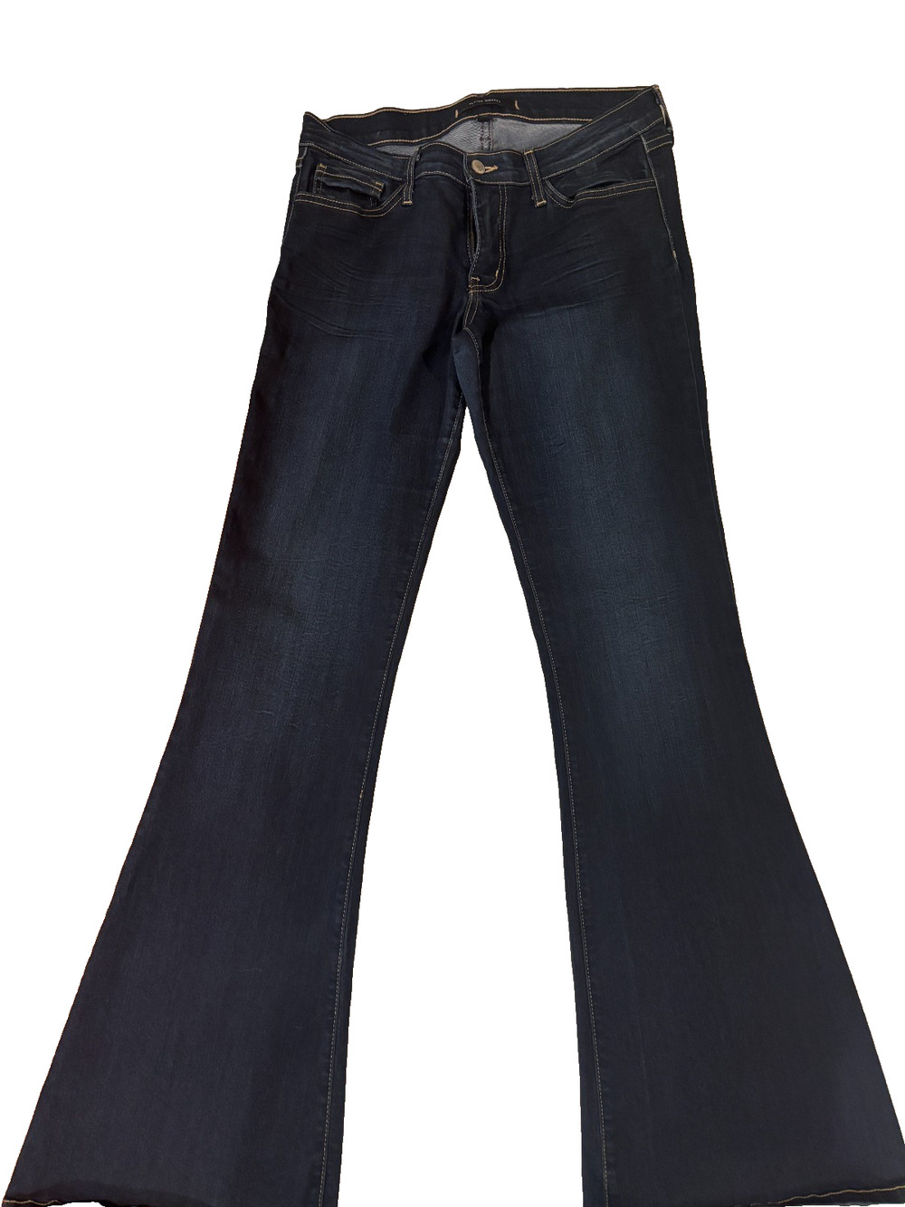 Flying Monkey Jeans Women 30 Blue High Rise Flared Pants Dark Wash Denim Boho